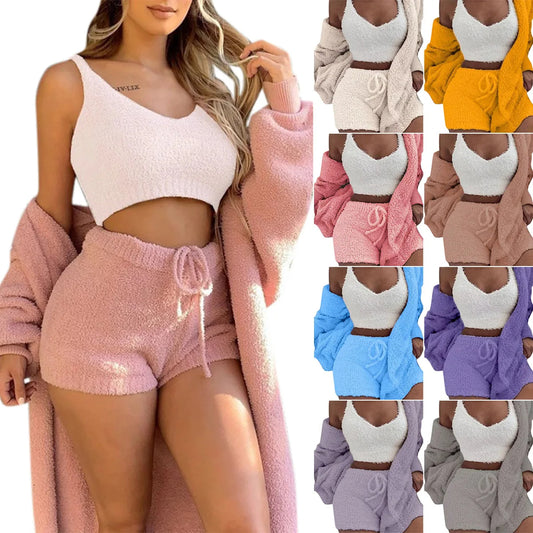 Set de pijamale confortabil tricotat pentru femei
