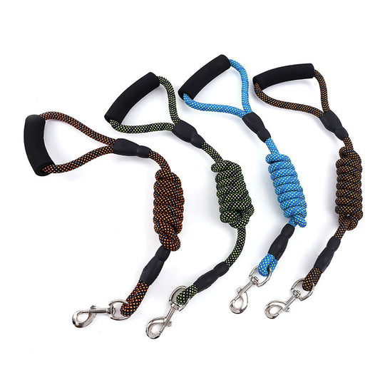 Golden Nylon Dog Traction Rope-0